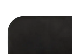 Clearance Łóżko Welur FLAYAT 180 x 200 cm Czarny Łóżka Tapicerowane|Łóżka Podwójne