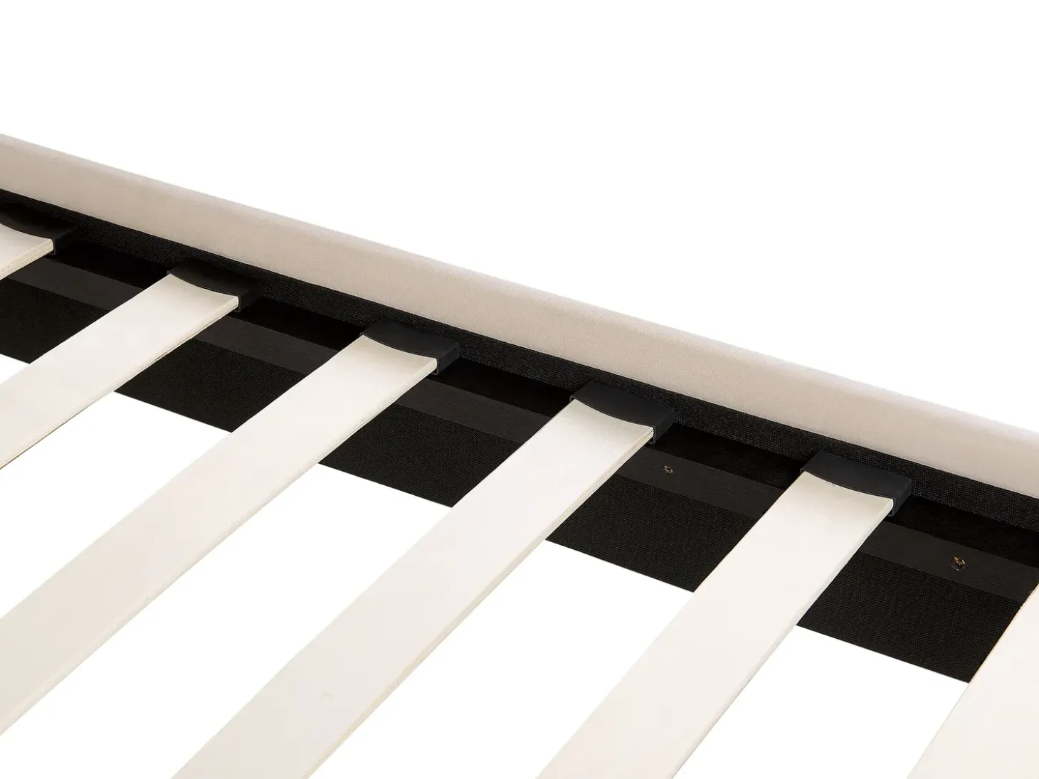 Hot Łóżko FLAYAT 160 x 200 cm Jasnobeżowy Łóżka Tapicerowane|Łóżka Podwójne