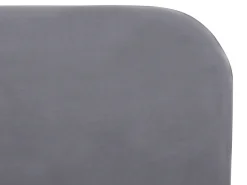 Discount Łóżko Welur FLAYAT 180 x 200 cm Szary Łóżka Tapicerowane|Łóżka Podwójne