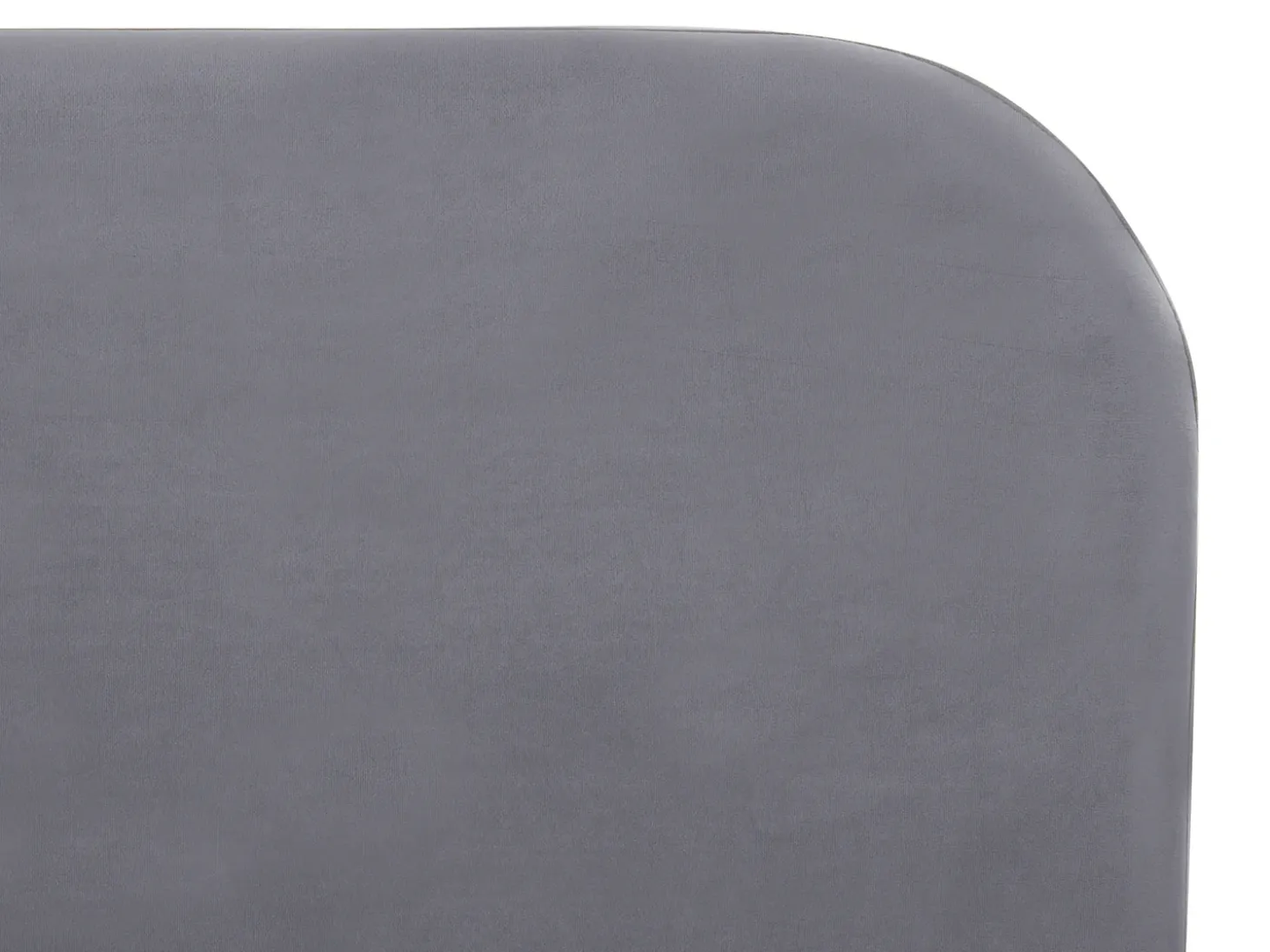 Discount Łóżko Welur FLAYAT 180 x 200 cm Szary Łóżka Tapicerowane|Łóżka Podwójne