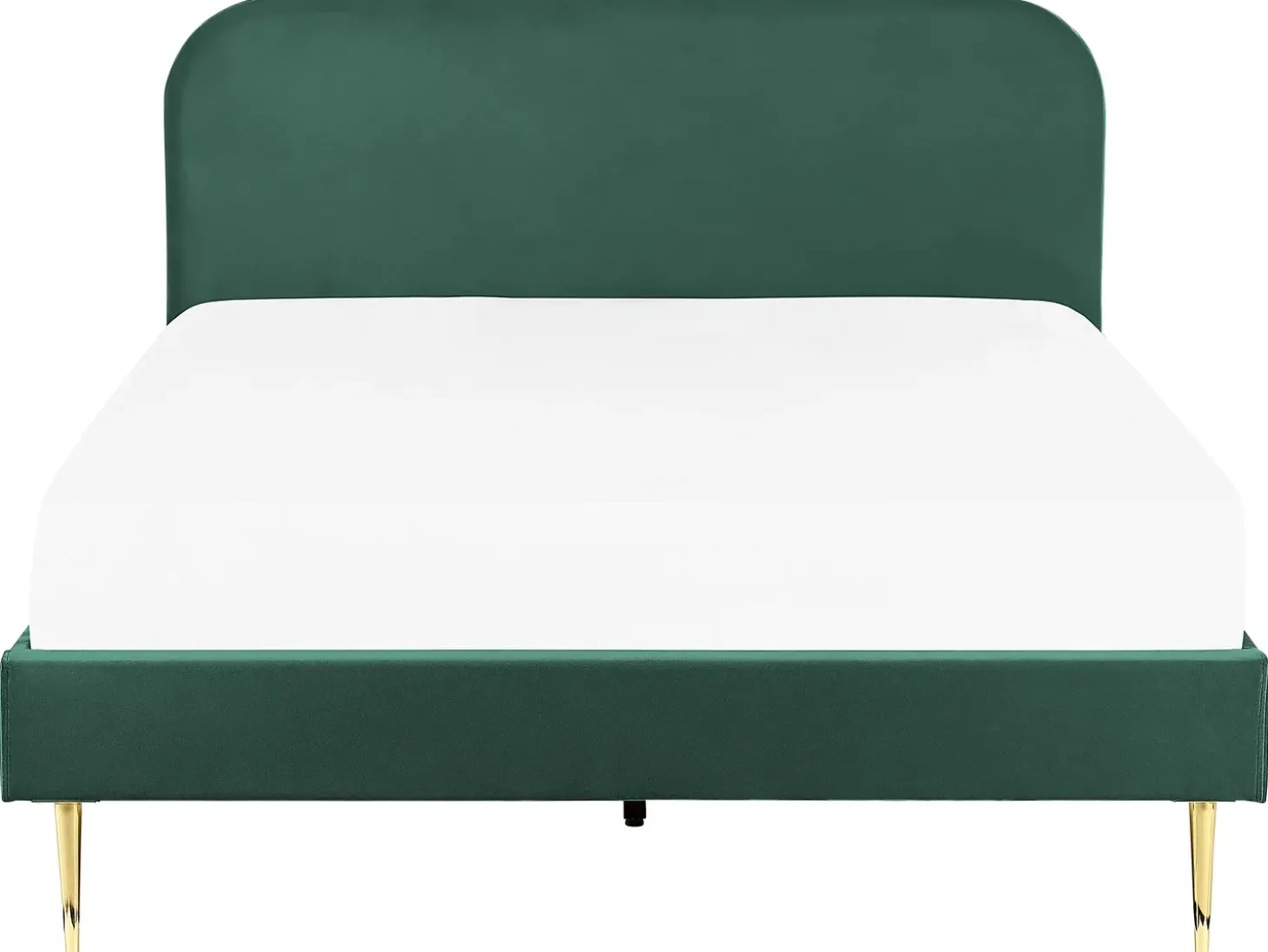 Łóżko Welur FLAYAT 160 x 200 cm Szmaragdowy Łóżka Tapicerowane|Łóżka Podwójne