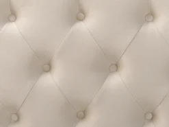 Hot Łóżko Welur FORBACH 180 x 200 cm Beżowy Łóżka Tapicerowane|Łóżka Podwójne
