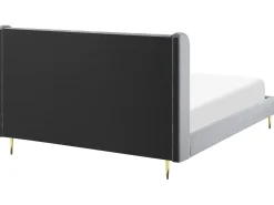 Discount Łóżko Welur FORBACH 180 x 200 cm Łóżka Tapicerowane|Łóżka Podwójne