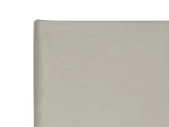 Clearance Welur LAVAUR 180 x 200 cm Beżowoszary Łóżka Tapicerowane|Łóżka Podwójne