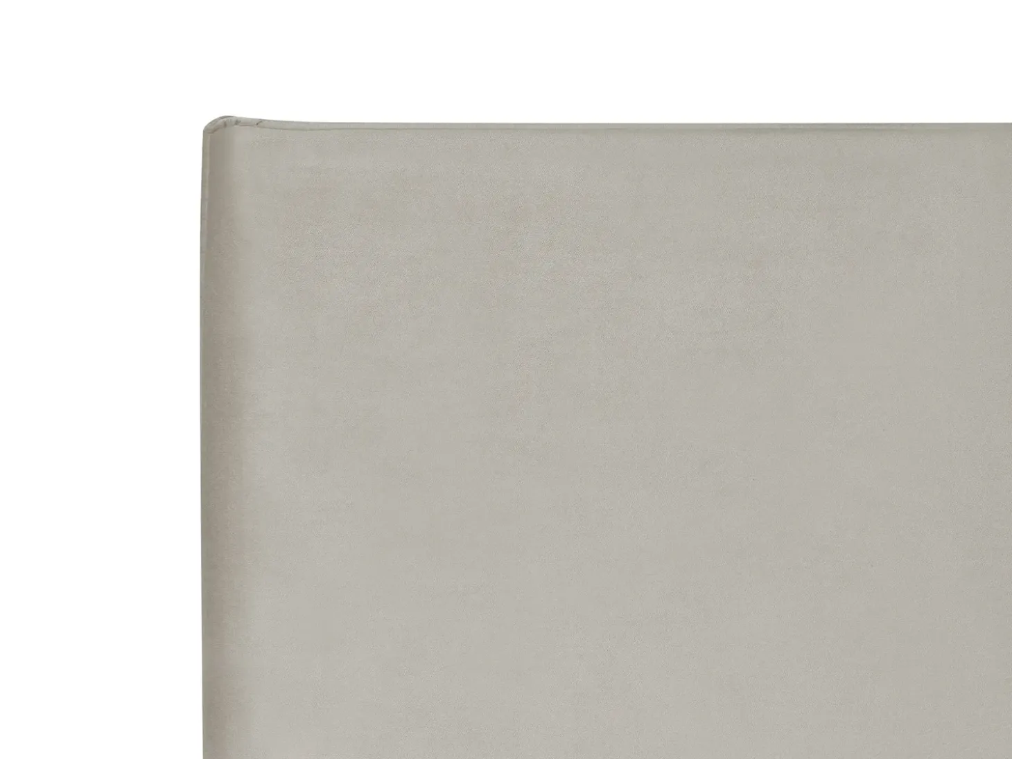 Clearance Welur LAVAUR 180 x 200 cm Beżowoszary Łóżka Tapicerowane|Łóżka Podwójne