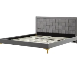 Sale Łóżko Welur LIMOUX 180 x 200 cm Łóżka Tapicerowane|Łóżka Podwójne