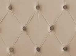 Best Welur LUBBON 180 x 200 cm Beżowy Łóżka Tapicerowane|Łóżka Podwójne
