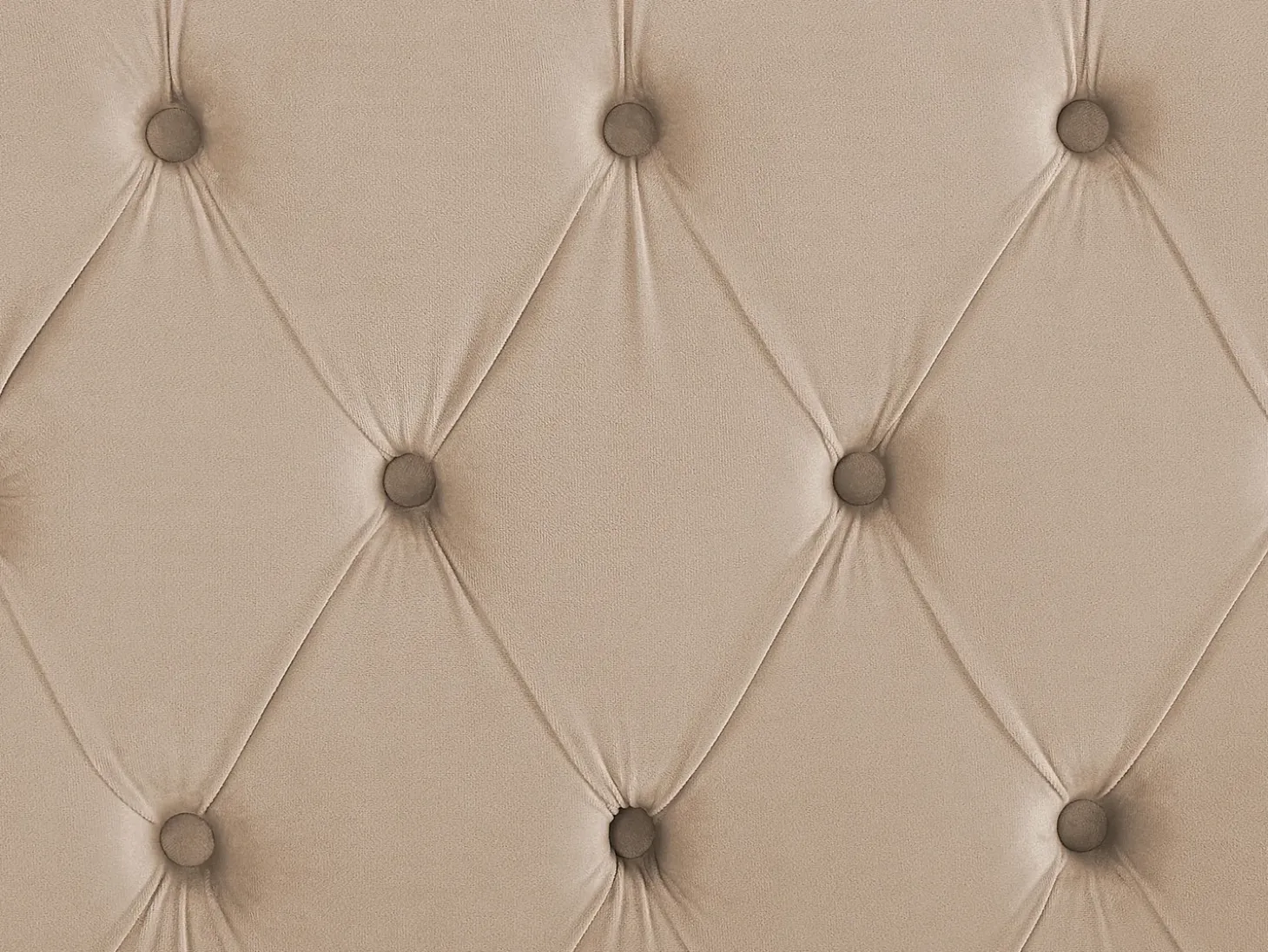 Best Welur LUBBON 180 x 200 cm Beżowy Łóżka Tapicerowane|Łóżka Podwójne
