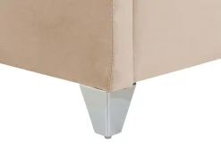 Best Welur LUBBON 180 x 200 cm Beżowy Łóżka Tapicerowane|Łóżka Podwójne