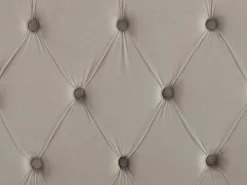 Outlet Welur LUBBON 180 x 200 cm Jasnoszary Łóżka Tapicerowane|Łóżka Podwójne
