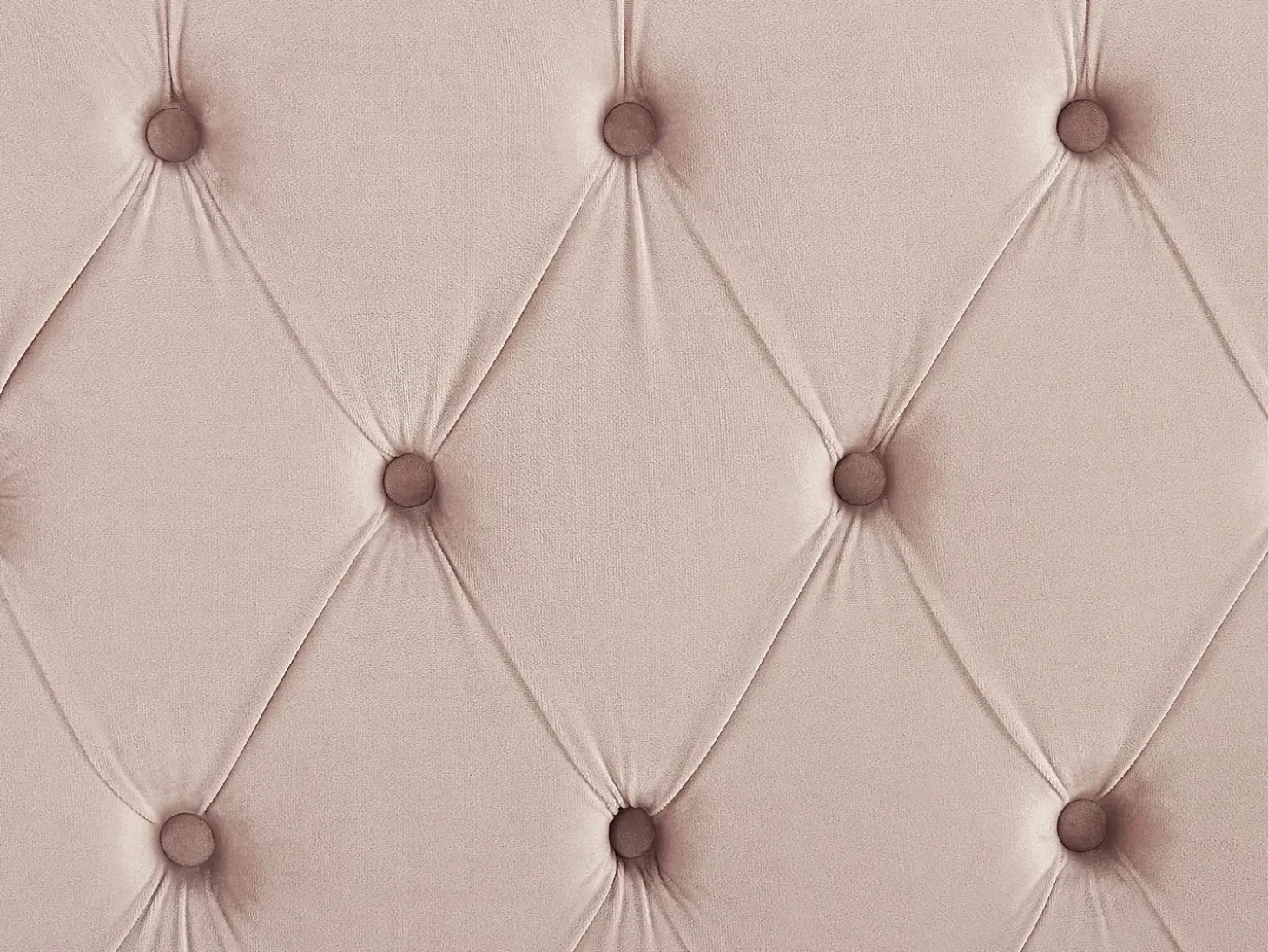 Łóżko Welur LUBBON 180 x 200 cm Pastelowy róż Łóżka Tapicerowane|Łóżka Podwójne