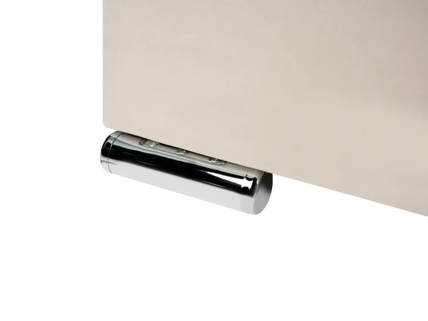 Discount Łóżko Welur LUBBON 180 x 200 cm Złamana biel Łóżka Tapicerowane|Łóżka Podwójne
