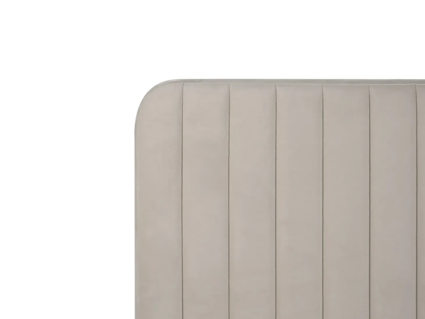 Discount Welur LUNAN 180 x 200 cm Beżowo Łóżka Tapicerowane|Łóżka Podwójne