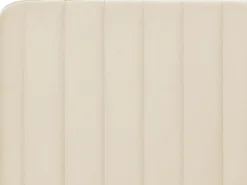 Clearance Łóżko LUNAN 140 x 200 cm Jasnobeżowy Łóżka Tapicerowane|Łóżka Podwójne