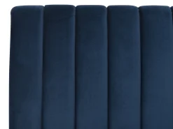 Best Łóżko Welur MARVILLE 180 x 200 cm Granatowy Łóżka Tapicerowane|Łóżka Podwójne