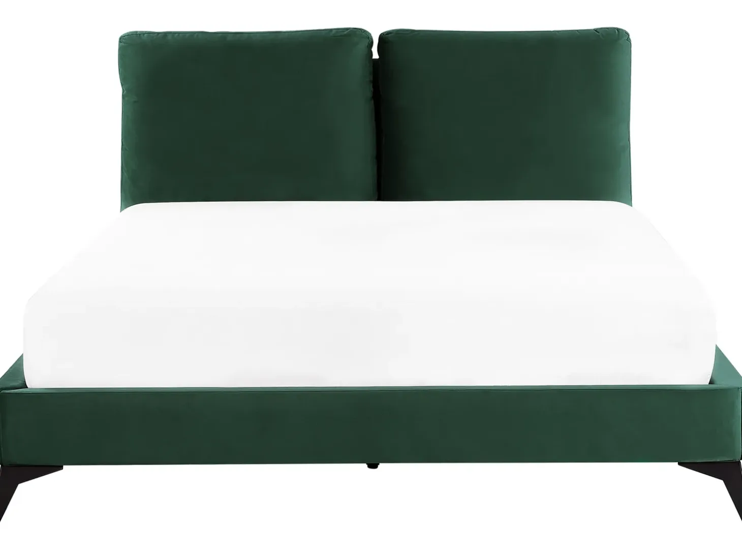 Sale Łóżko Welur MELLE 160 x 200 cm Szmaragdowy Łóżka Tapicerowane|Łóżka Podwójne