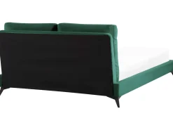 Sale Łóżko Welur MELLE 160 x 200 cm Szmaragdowy Łóżka Tapicerowane|Łóżka Podwójne