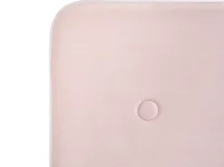 Hot Łóżko Welur RENNES 90 x 200 cm Pastelowy róż Łóżka Tapicerowane|Wszystkie Łóżka