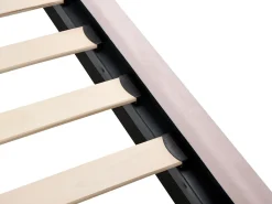 Hot Łóżko Welur RENNES 90 x 200 cm Pastelowy róż Łóżka Tapicerowane|Wszystkie Łóżka