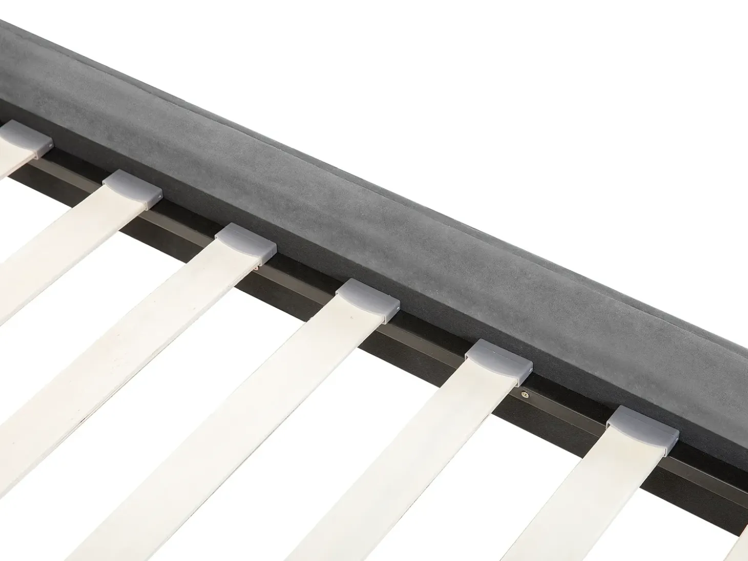 Discount Łóżko Welur SENLIS 180 x 200 cm Łóżka Tapicerowane|Łóżka Podwójne