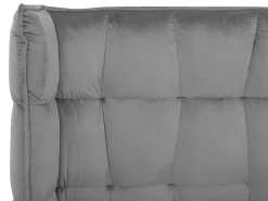 Discount Łóżko Welur SENLIS 180 x 200 cm Łóżka Tapicerowane|Łóżka Podwójne