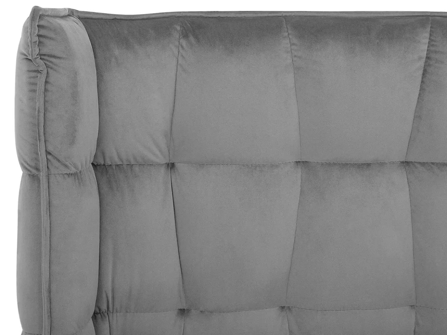 Discount Łóżko Welur SENLIS 180 x 200 cm Łóżka Tapicerowane|Łóżka Podwójne