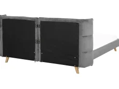Discount Łóżko Welur SENLIS 180 x 200 cm Łóżka Tapicerowane|Łóżka Podwójne
