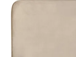 Sale Łóżko Welur VALOGNES 180 x 200 cm Beżowoszary Łóżka Tapicerowane|Łóżka Podwójne