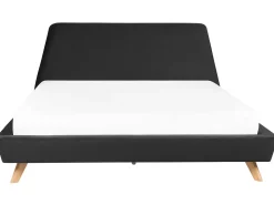 Hot Łóżko Welur VIENNE 180 x 200 cm Czarny Łóżka Tapicerowane|Łóżka Podwójne