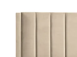 New Łóżko VILLETTE 180 x 200 cm Beżowy Łóżka Tapicerowane|Łóżka Podwójne