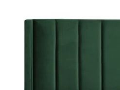Clearance Łóżko Welur VILLETTE 180 x 200 cm Ciemnozielony Łóżka Tapicerowane|Łóżka Podwójne