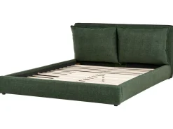 Clearance BAJONNA 180 x 200 cm Ciemnozielony Łóżka Wodne|Łóżka Tapicerowane