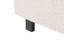 New Boucle ALBI 180 x 200 cm Złamana biel Łóżka Wodne|Łóżka Podwójne