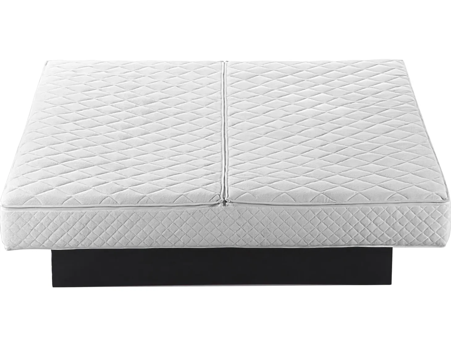 New Boucle ALBI 180 x 200 cm Złamana biel Łóżka Wodne|Łóżka Podwójne