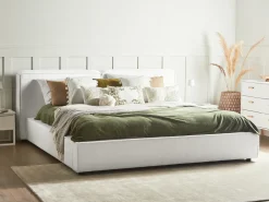 Discount Boucle LINARDS 180 x 200 cm Łóżka Wodne|Łóżka Podwójne