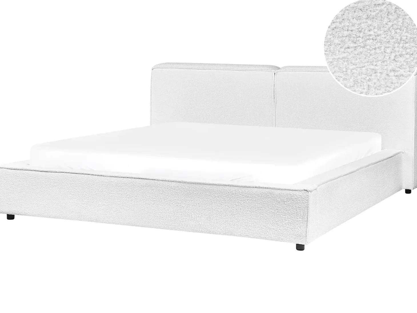 Discount Boucle LINARDS 180 x 200 cm Łóżka Wodne|Łóżka Podwójne