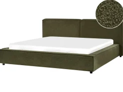 Discount Boucle LINARDS 180 x 200 cm Ciemno Łóżka Wodne|Łóżka Podwójne