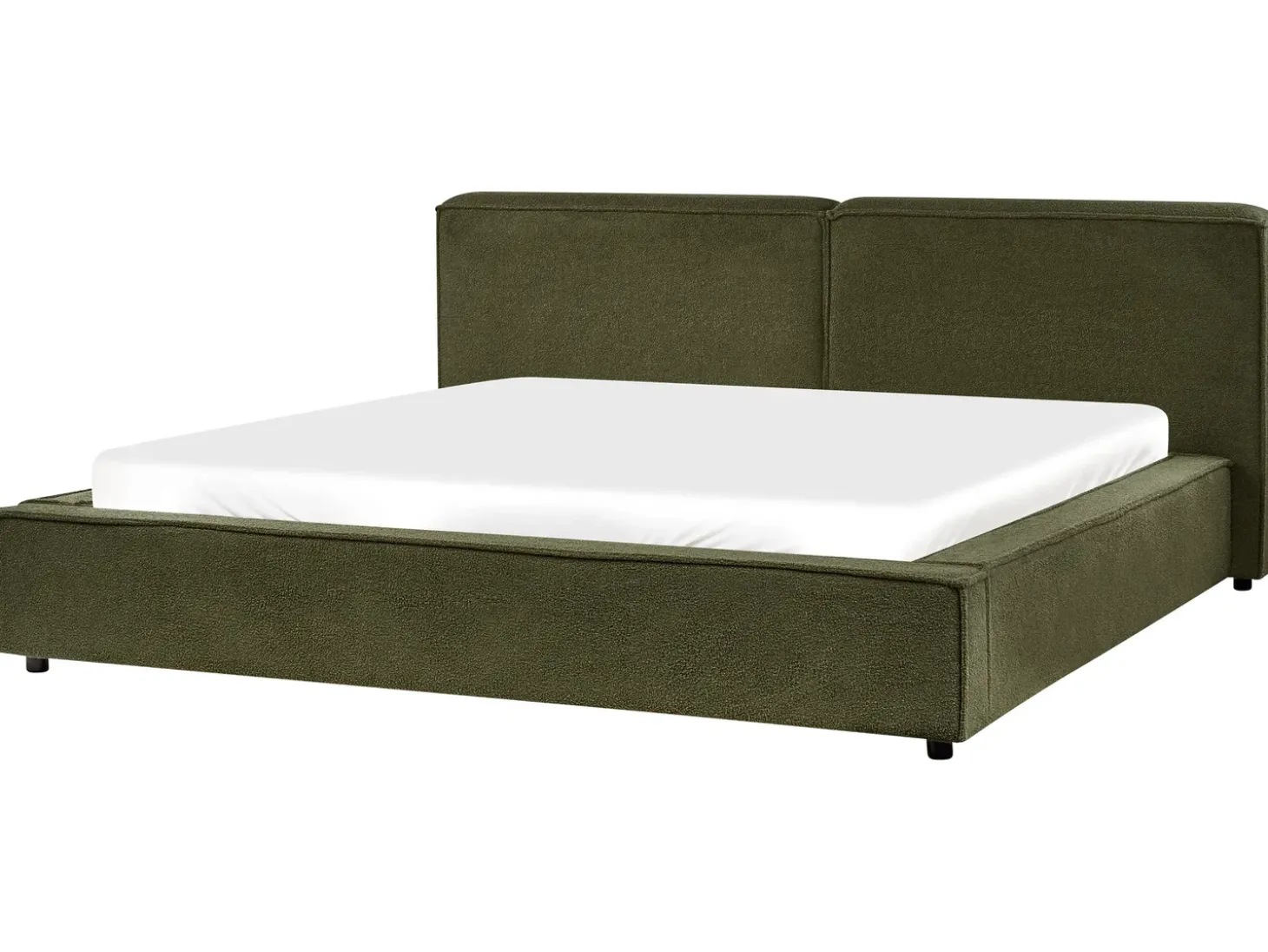 Discount Boucle LINARDS 180 x 200 cm Ciemno Łóżka Wodne|Łóżka Podwójne