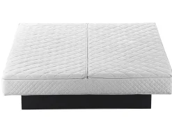 Sale Boucle ROISEL 180 x 200 cm Jasnobeżowy Łóżka Wodne|Łóżka Podwójne