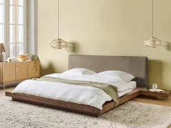 Outlet Boucle ZEN 180 x 200 cm Jesion brązowy Łóżka Wodne|Łóżka Podwójne
