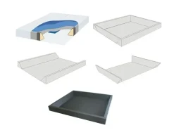 Clearance Ekoskóra ZEN 160 x 200 cm Łóżka Wodne|Łóżka Podwójne