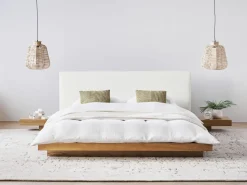 Ekoskóra ZEN 160 x 200 cm Jesion naturalny Łóżka Wodne|Łóżka Podwójne