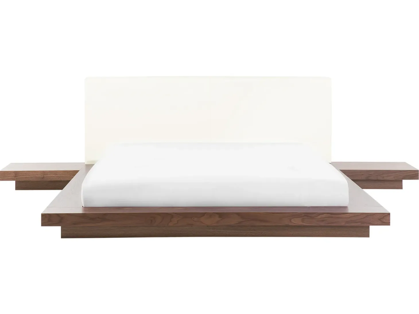 Clearance Ekoskóra ZEN 160 x 200 cm Jesion brązowy Łóżka Wodne|Łóżka Podwójne