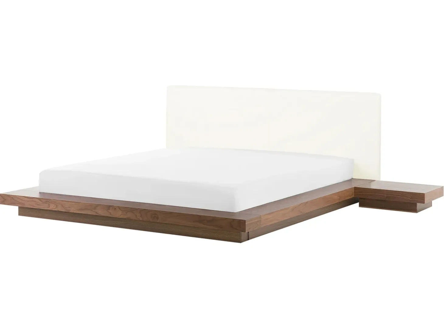 Clearance Ekoskóra ZEN 160 x 200 cm Jesion brązowy Łóżka Wodne|Łóżka Podwójne