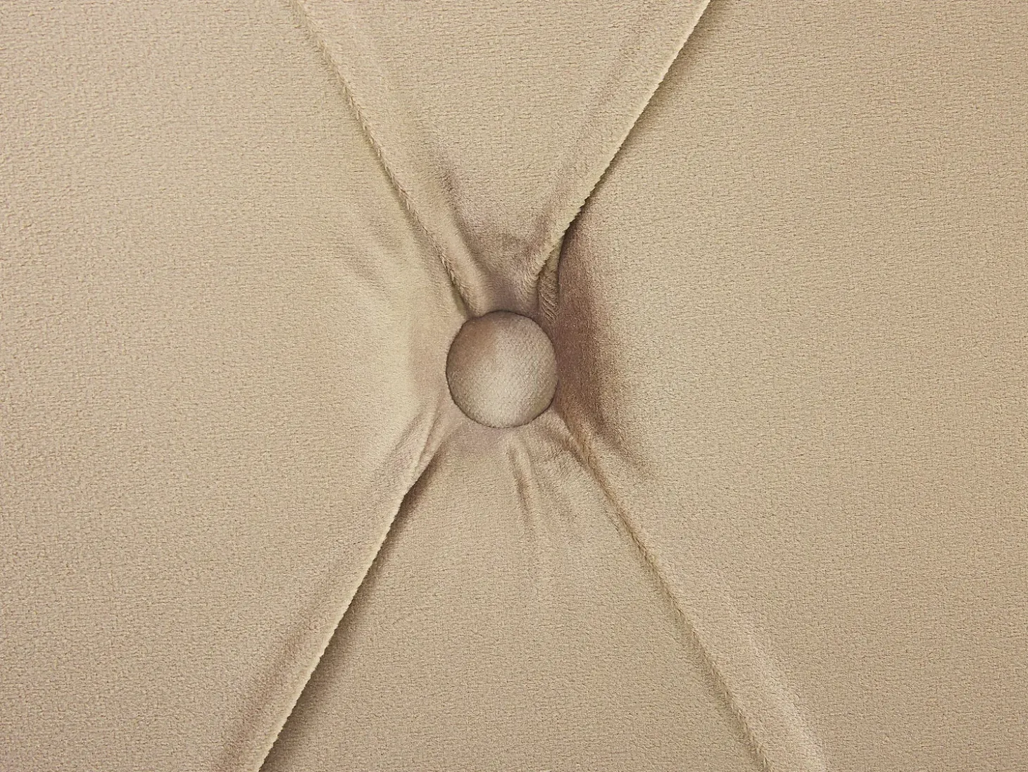 Outlet Welur AVALLON 180 x 200 cm Beżowy Łóżka Wodne|Łóżka Podwójne