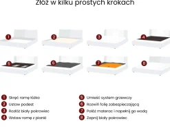 Discount Welur AVALLON 180 x 200 cm Łóżka Wodne|Łóżka Podwójne