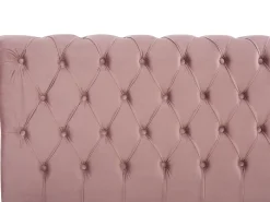 Clearance Welur AVALLON 180 x 200 cm Różowy Łóżka Wodne|Łóżka Podwójne