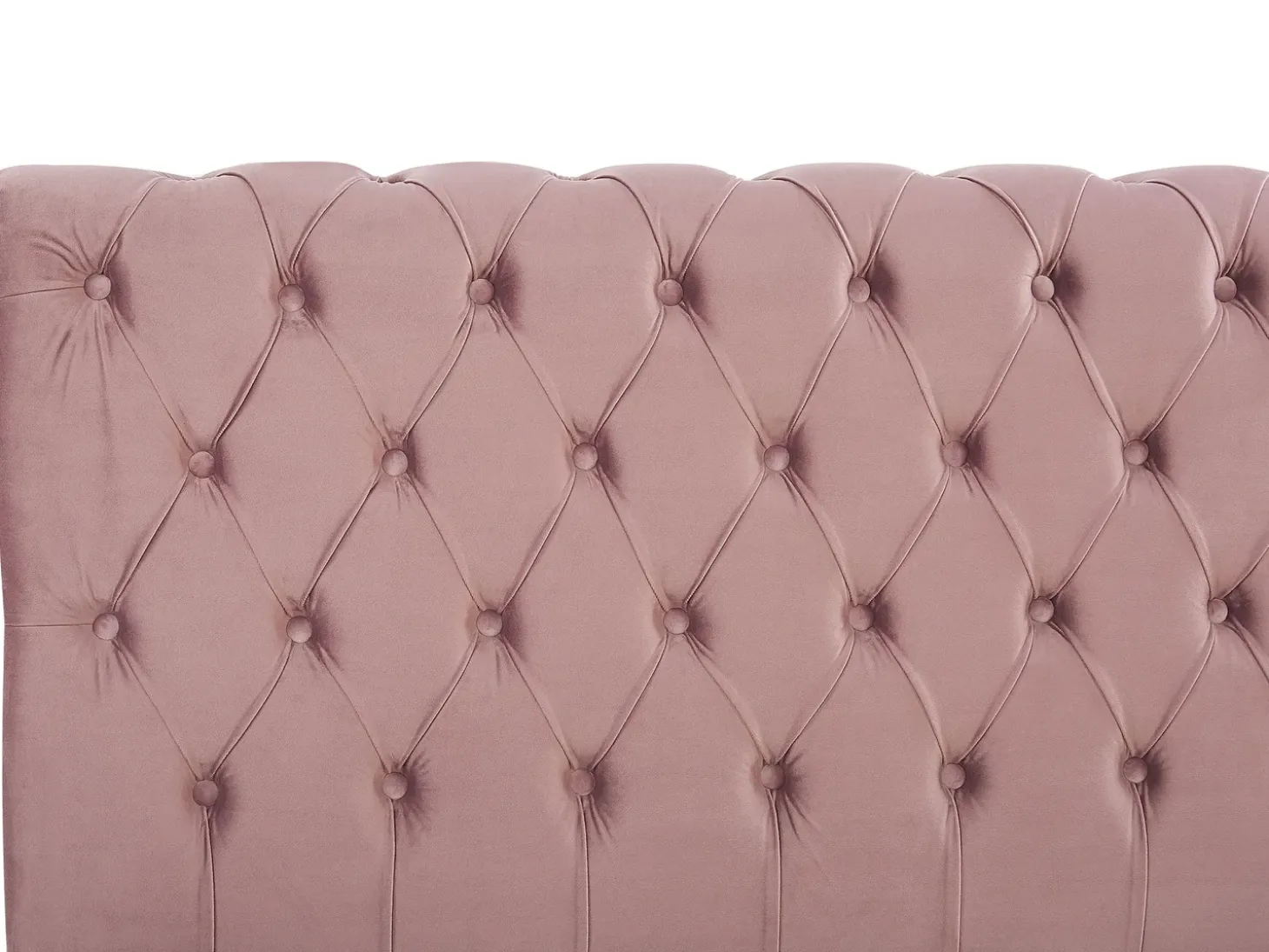 Clearance Welur AVALLON 180 x 200 cm Różowy Łóżka Wodne|Łóżka Podwójne