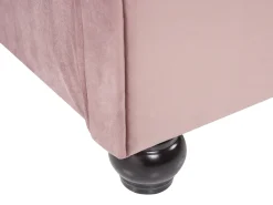 Clearance Welur AVALLON 180 x 200 cm Różowy Łóżka Wodne|Łóżka Podwójne