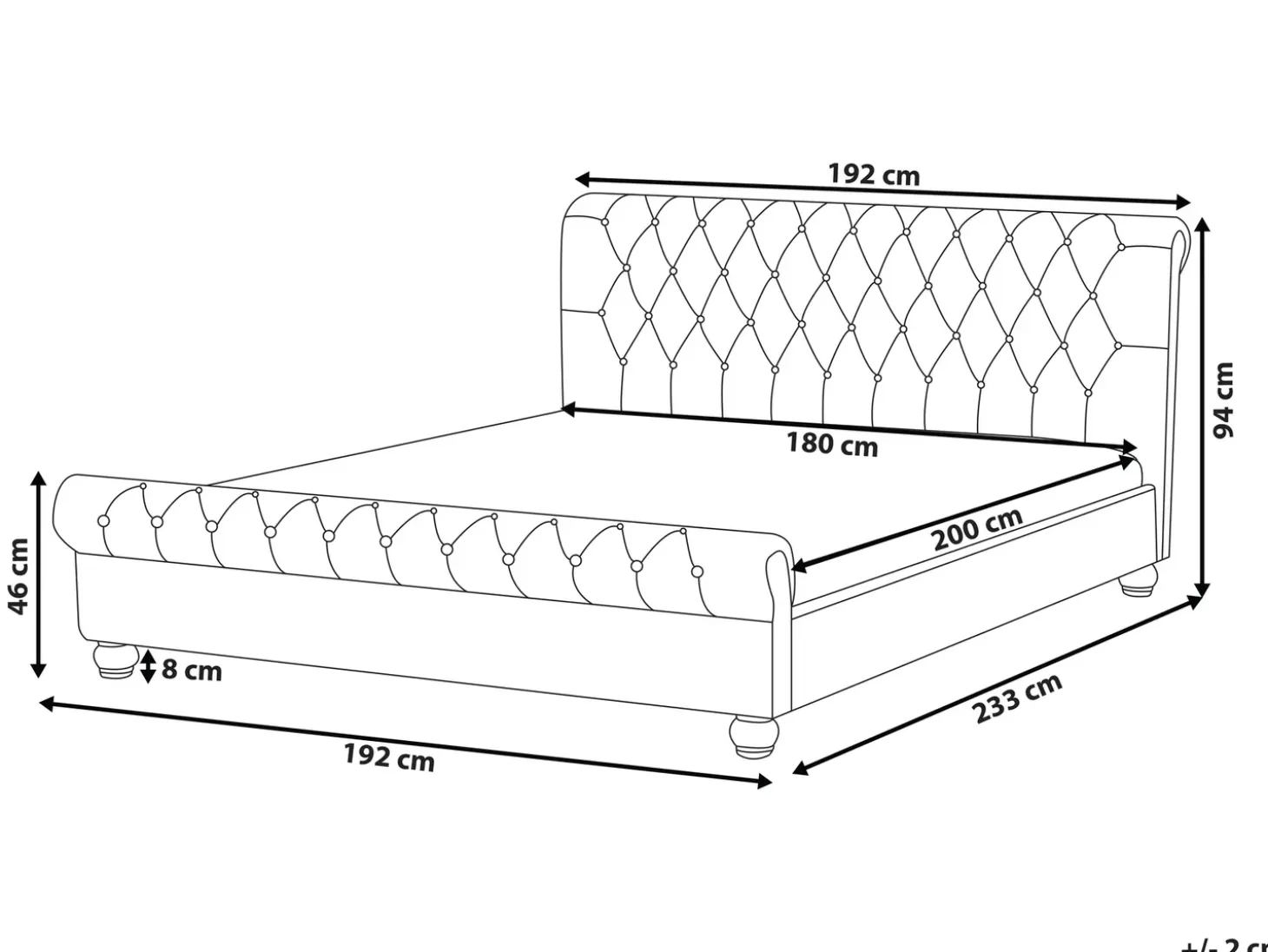 Clearance Welur AVALLON 180 x 200 cm Różowy Łóżka Wodne|Łóżka Podwójne